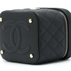CHANEL 22S TOP HANDLE VANITY CAVIAR BLACK LGHW(MICROCHIP)