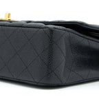 CHANEL MEDIUM CLASSIC DOUBLE FLAP BAG CAVIAR BLACK GHW