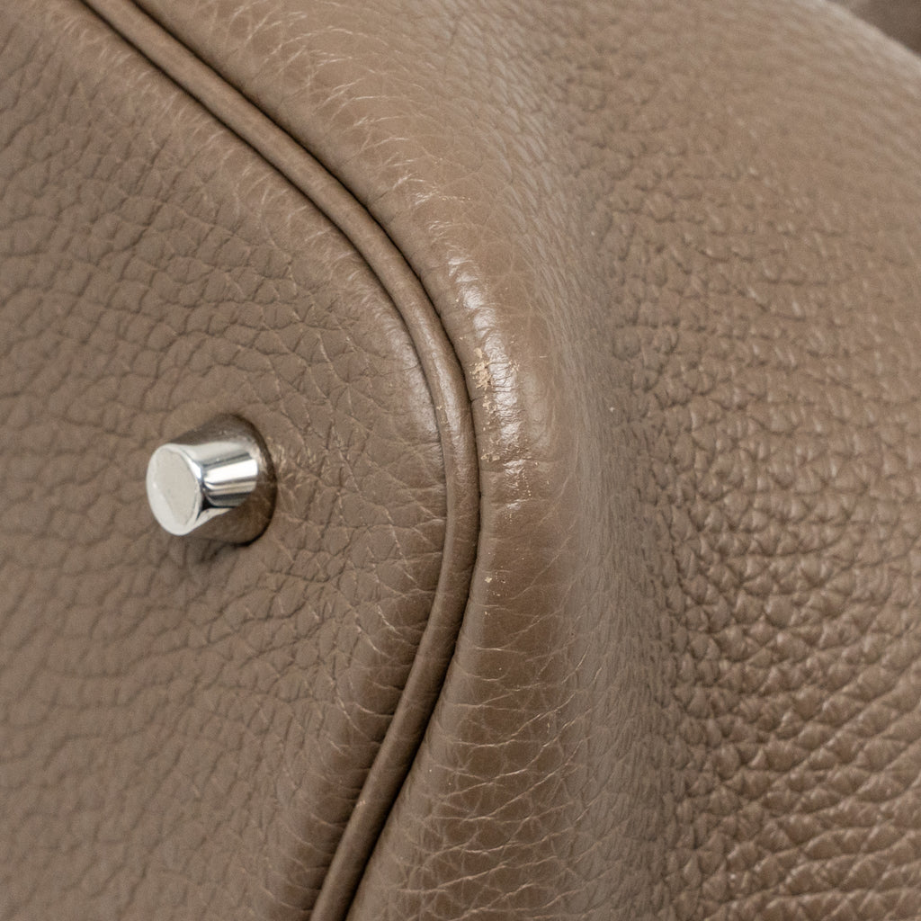 Hermes Picotin 22 Lock Bag Clemence Etoupe SHW