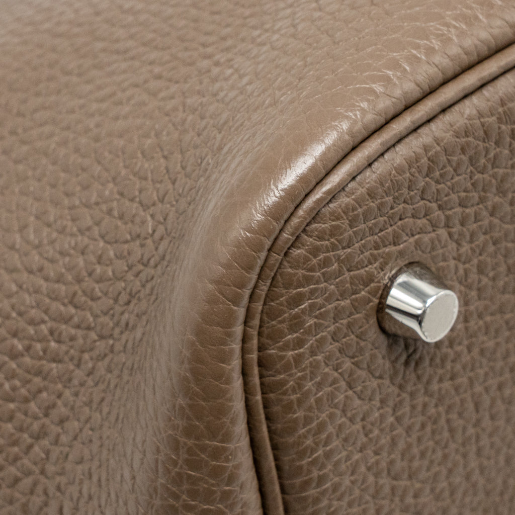 Hermes Picotin 22 Lock Bag Clemence Etoupe SHW
