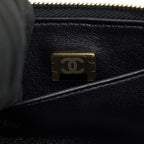CHANEL 22S TOP HANDLE VANITY CAVIAR BLACK LGHW(MICROCHIP)