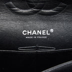 CHANEL MEDIUM CLASSIC DOUBLE FLAP CAVIAR BLACK SHW SERIAL 12