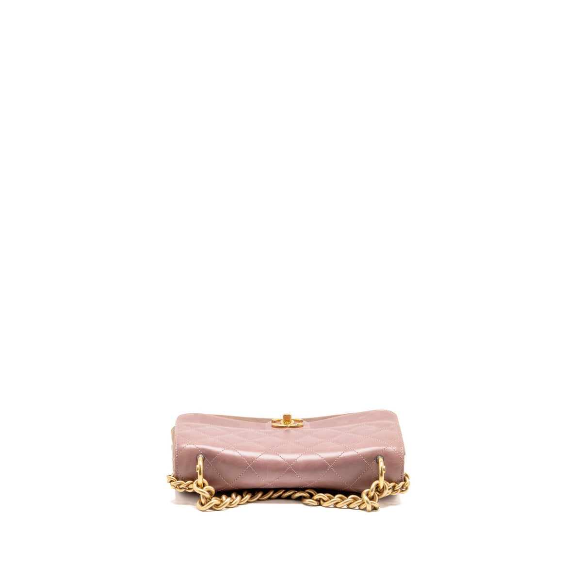 Chanel Paris cosmopolite flap bag aged calfskin dusty pink GHW