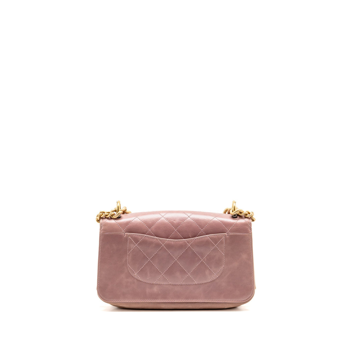 Chanel Paris cosmopolite flap bag aged calfskin dusty pink GHW