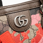 Gucci GG Camouflage Boston Bag GG Supreme Canvas/Leather Brown/Pink/Red SHW
