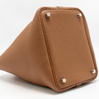 Hermes Picotin 18 Lock Bag Clemence Gold SHW