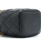 CHANEL PEARL CRUSH MINI VANITY CASE LAMBSKIN BLACK GHW