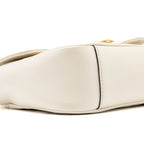 GUCCI MINI MARMONT BAG CALFSKIN WHITE GHW