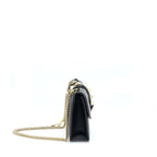 VALENTINO SMALL ROCKSTUD CROSSBODY BAG WITH CHAIN BLACK LGHW
