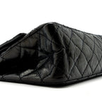 CHANEL 2.55 226 REISSUE DOUBLE FLAP BAG GRAINED CALFSKIN BLACK SHW