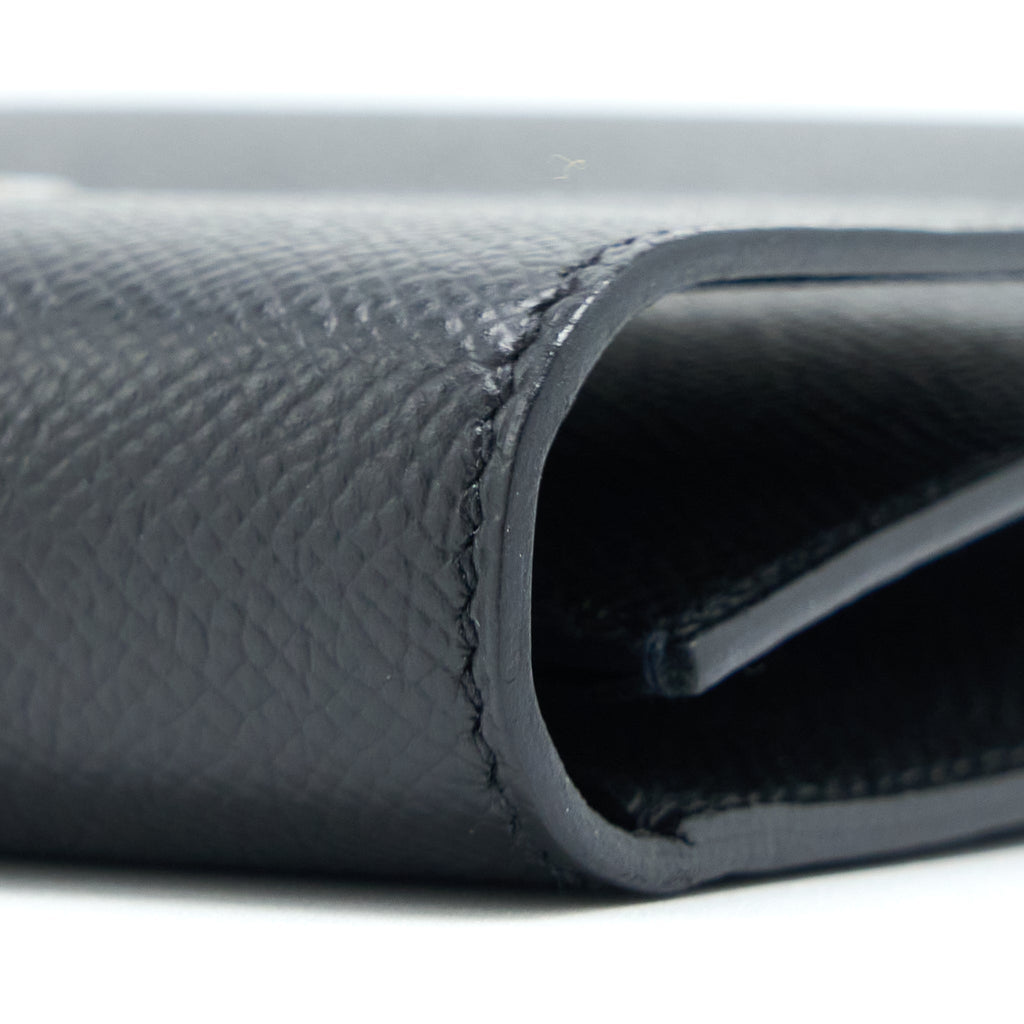 Hermes Clic 16 Wallet Epsom Black SHW