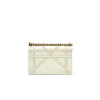 DIOR DIORAMA STUDDED LAMBSKIN SMALL WHITE WITH GHW