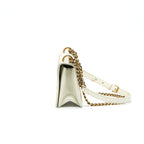 DIOR DIORAMA STUDDED LAMBSKIN SMALL WHITE WITH GHW