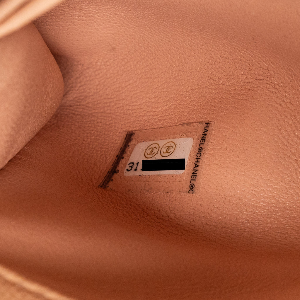 CHANEL MINI COCO HANDLE CAVIAR BEIGE LGHW