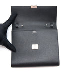 Hermes Clic 16 Wallet Epsom Black SHW