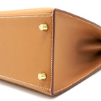HERMES KELLY28 SELLIER EPSOM GOLD WITH GHW