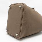 Hermes Picotin 18 Lock Bag Clemence Etoupe SHW