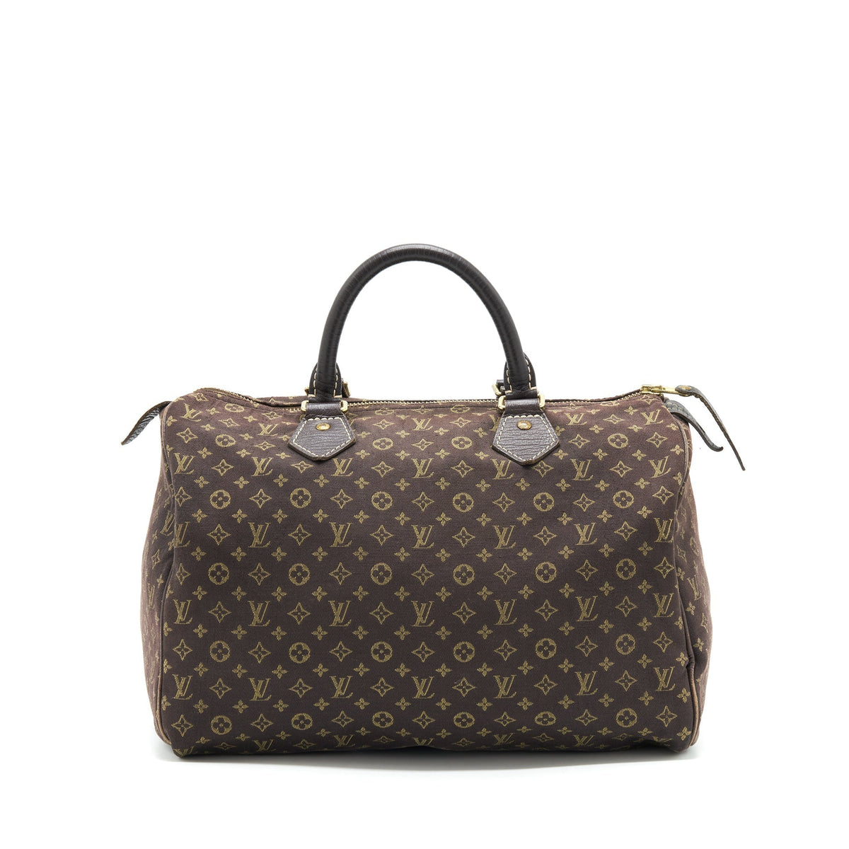 LOUIS VUITTON SPEEDY 30 MIN LIN MONOGRAM MINI BROWN GHW