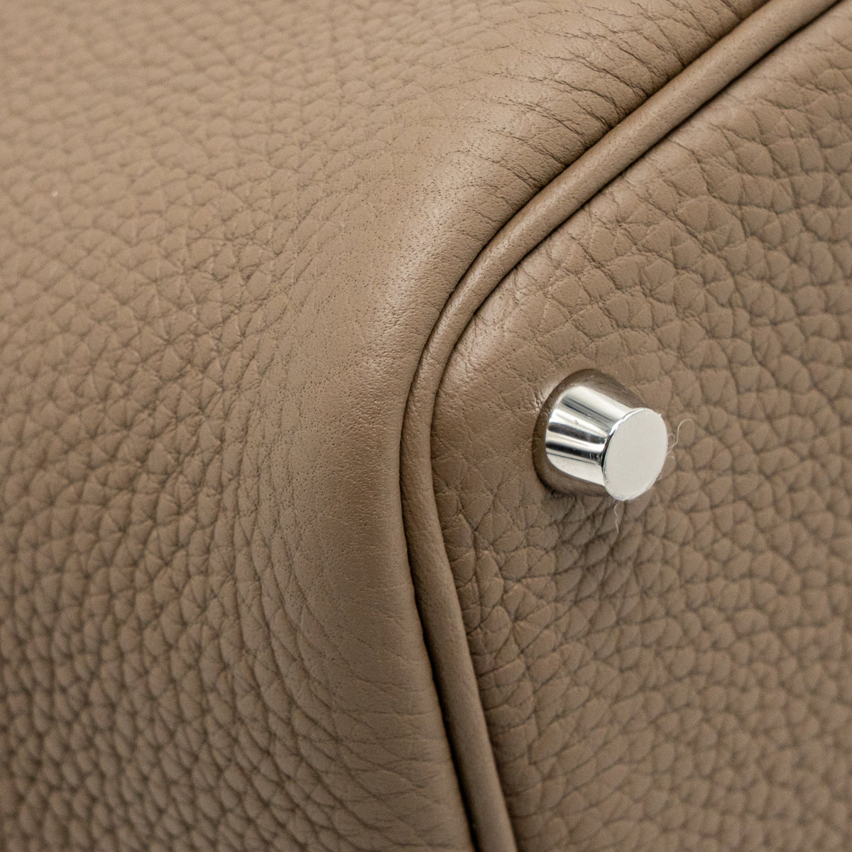 Hermes Picotin 18 Lock Bag Clemence Etoupe SHW