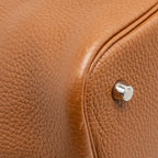 Hermes Picotin 22 Lock Bag Clemence/Swift Gold/Blue Brume Handle SHW
