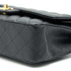 CHANEL MEDIUM CLASSIC DOUBLE FLAP CAVIAR IN BLACK GHW