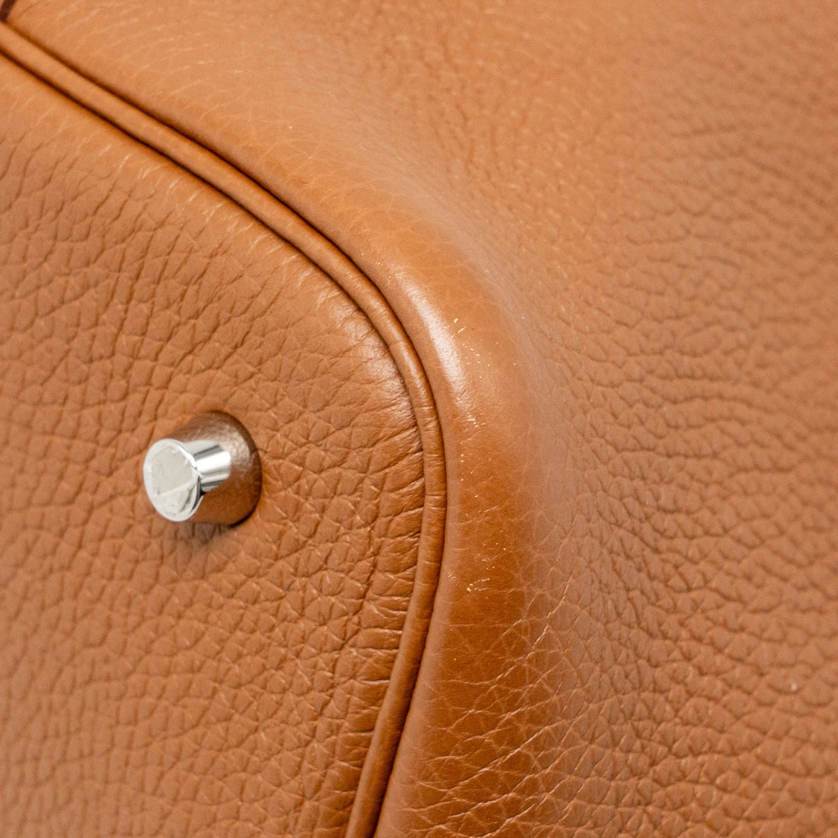 Hermes Picotin 22 Lock Bag Clemence/Swift Gold/Blue Brume Handle SHW