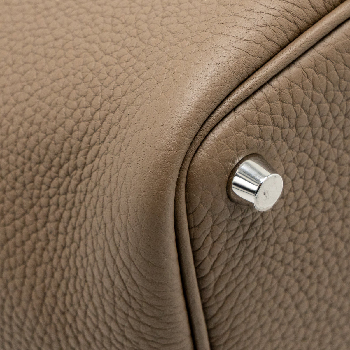 Hermes Picotin 18 Lock Bag Clemence Etoupe SHW