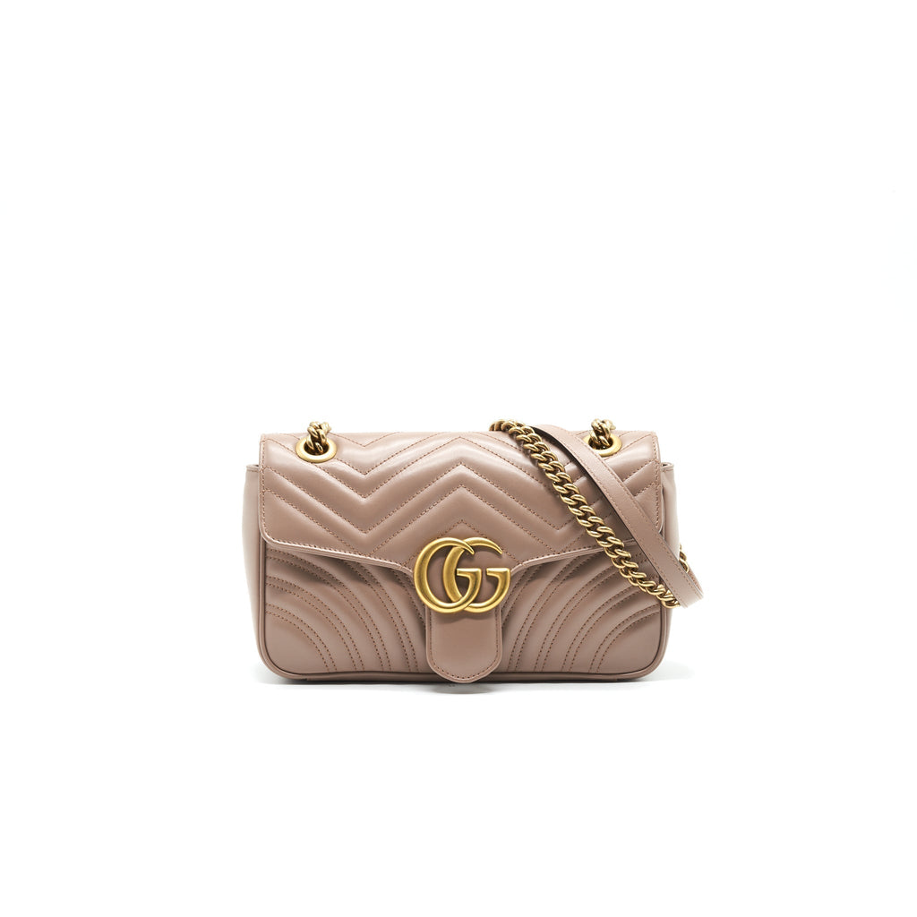 GUCCI GG MARMONT SMALL SHOULDER BAG BEIGE
