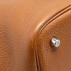 Hermes Picotin 22 Lock Bag Clemence/Swift Gold/Blue Brume Handle SHW