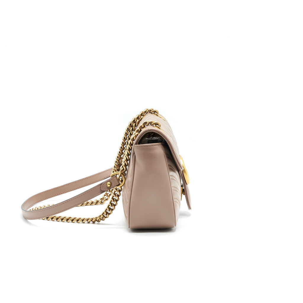 GUCCI GG MARMONT SMALL SHOULDER BAG BEIGE