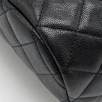CHANEL QUILTED MINI BACKPACK CAVIAR BLACK LGHW (MICROCHIP)