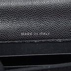 CHANEL 22S GIANT CHAIN TOP HANDLE MINI FLAP BAG CAVIAR BLACK SHW