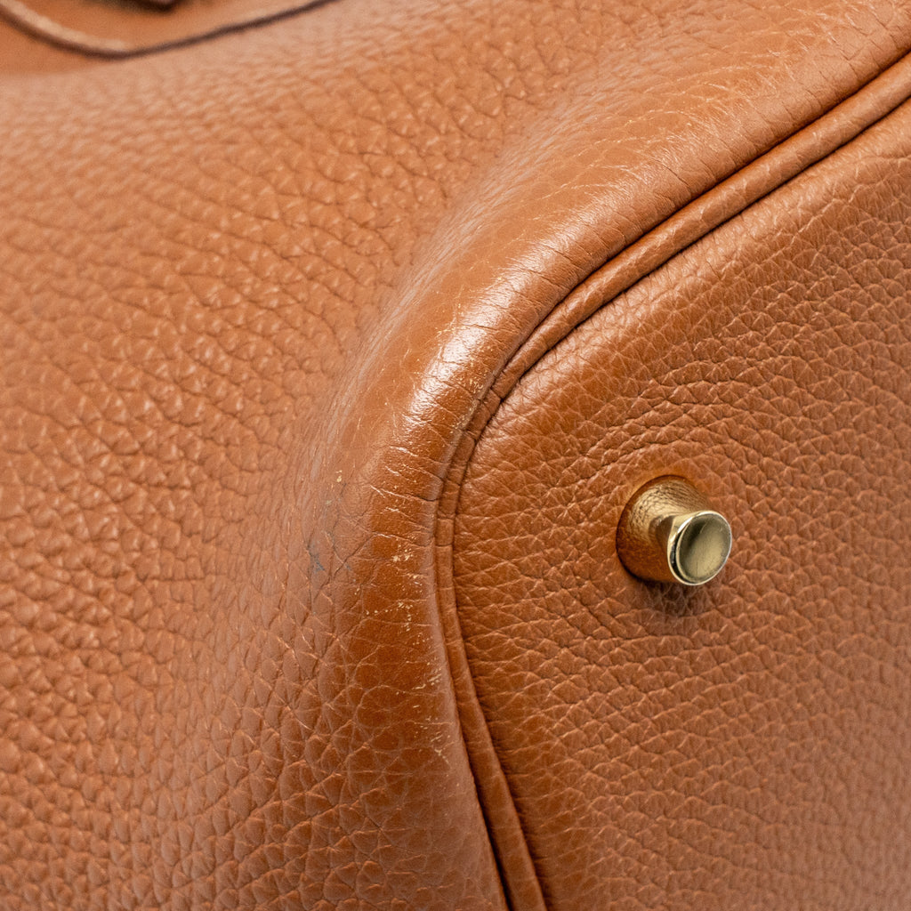 Hermes Picotin 22 Lock Bag Clemence Gold GHW