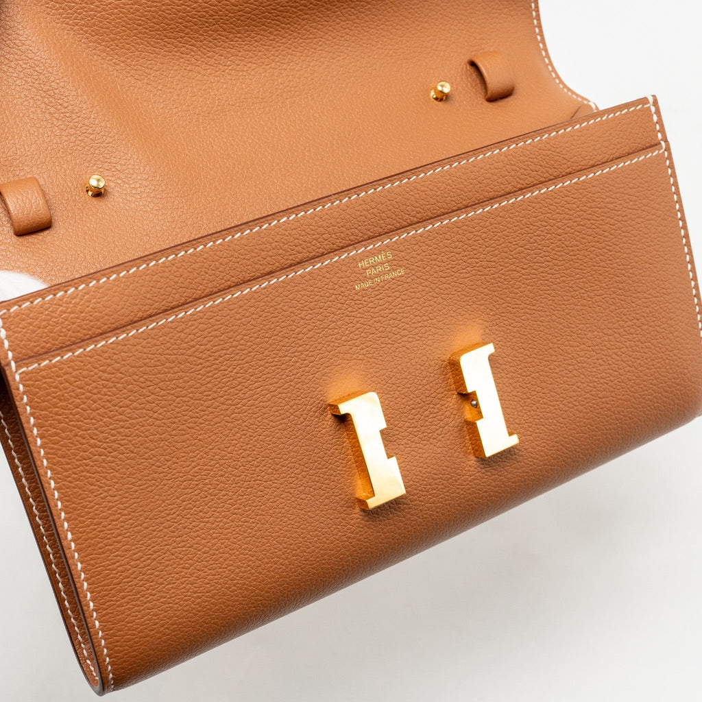Hermes Constance to Go Evercolor Gold GHW