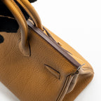Hermes Birkin 25 Togo Caramel/Lime SHW