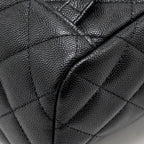 CHANEL QUILTED MINI BACKPACK CAVIAR BLACK LGHW (MICROCHIP)