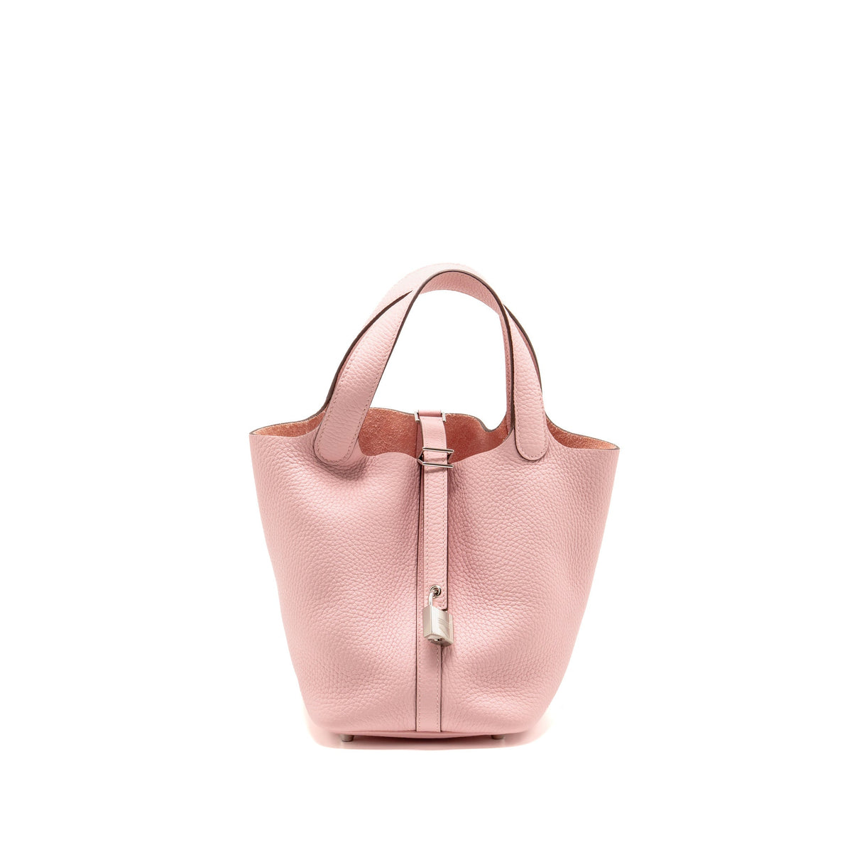 Hermes Picotin 18 lock bag Clemence rose sakura SHW
