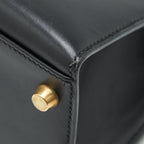 HERMES KELLY 32 BOX LEATHER BLACK GHW