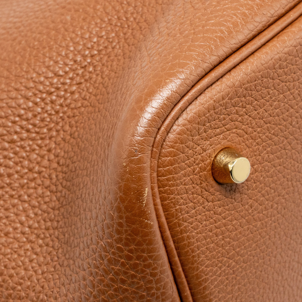 Hermes Picotin 22 Lock Bag Clemence Gold GHW