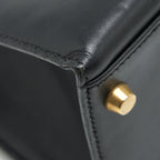 HERMES KELLY 32 BOX LEATHER BLACK GHW