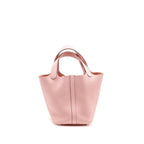 Hermes Picotin 18 lock bag Clemence rose sakura SHW