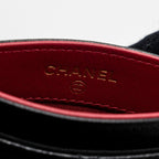 CHANEL 19 CARDHOLDER LAMBSKIN BLACK GHW