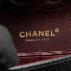 CHANEL MEDIUM CLASSIC DOUBLE FLAP BAG CAVIAR BLACK GHW