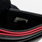 CHANEL 19 CARDHOLDER LAMBSKIN BLACK GHW