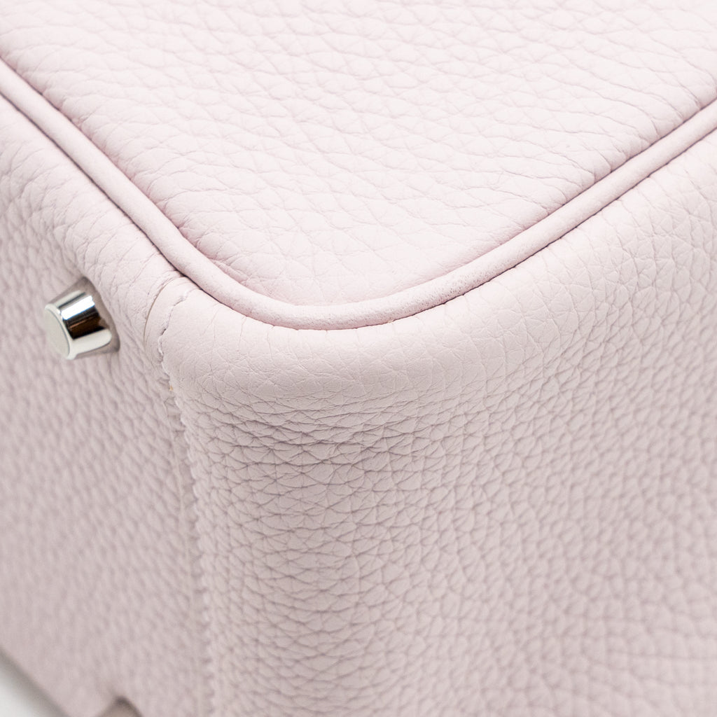 Hermes Mini Lindy clemence Mauve Pale SHW