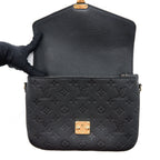 LOUIS VUITTON POCHETTE METIS MONOGRAM EMPREINTE BLACK GHW (NEW VERSION)