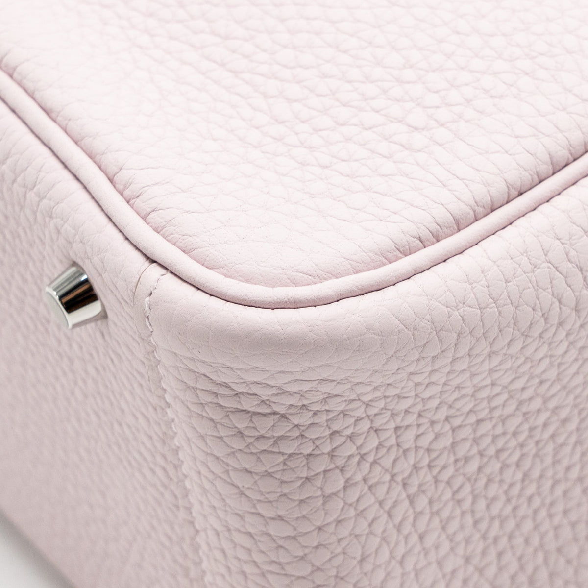 Hermes Mini Lindy clemence Mauve Pale SHW