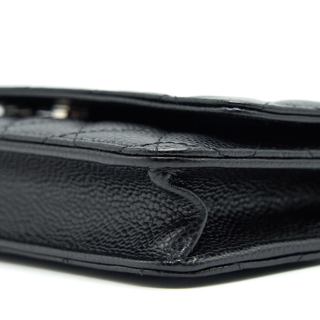 CHANEL WALLET ON CHAIN WOC IN CAVIAR SHW