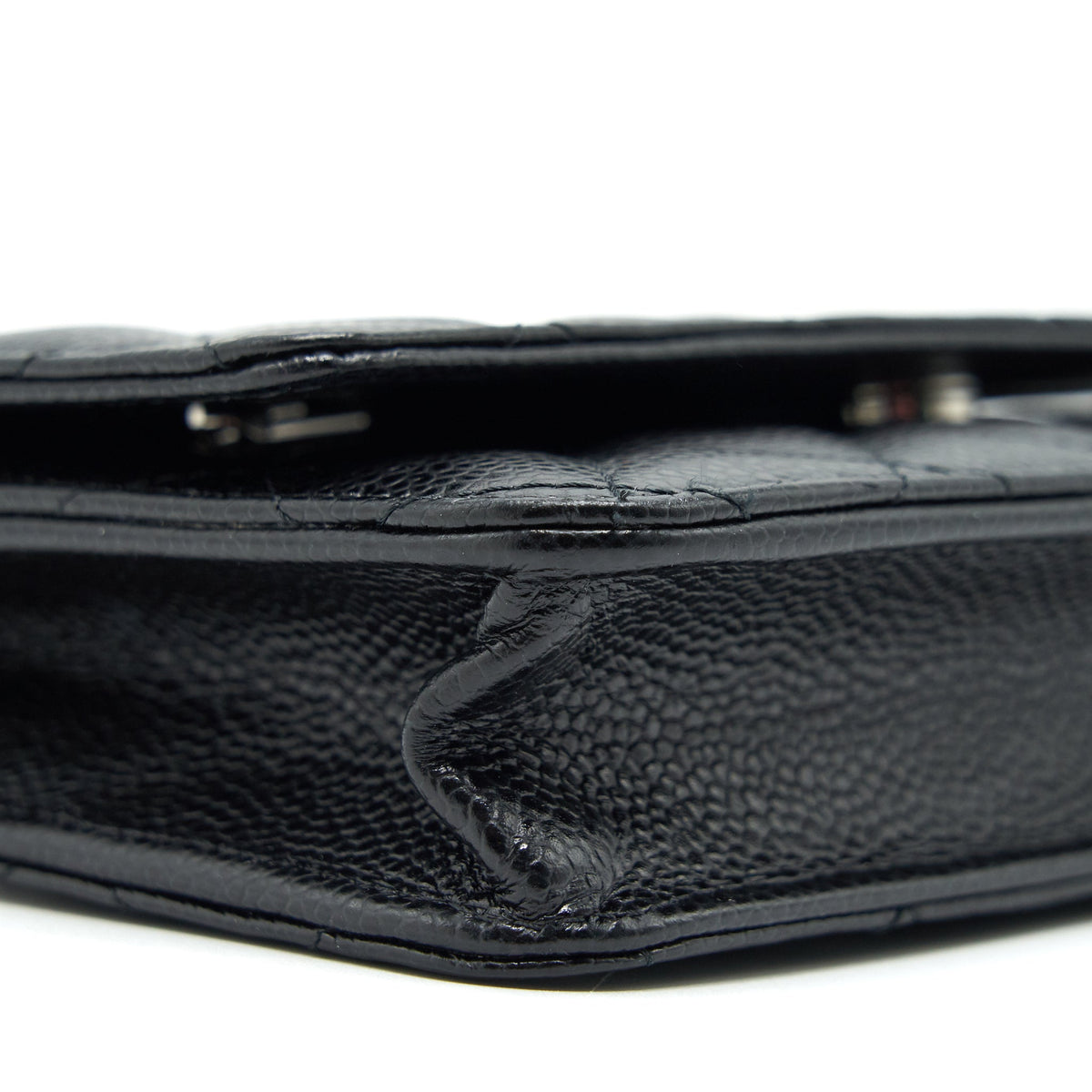 CHANEL WALLET ON CHAIN WOC IN CAVIAR SHW