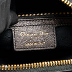 Dior Medium D-Journey Bag Crinkled calfskin Black GHW